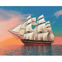 Schiff im Meer 50*40 WD3050 (D)