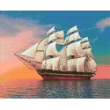 Schiff im Meer 50*40 WD3050 (D)