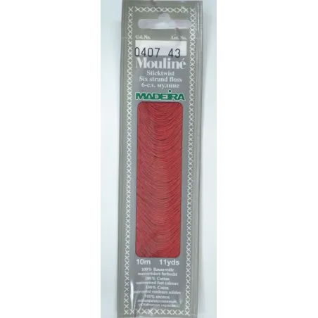 Medvilniniai siuvinėjimo siūlai, 10m M017/0407