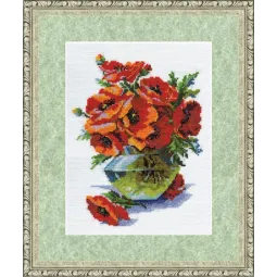 (Discontinued) Poppies in a Vase S/BR008
