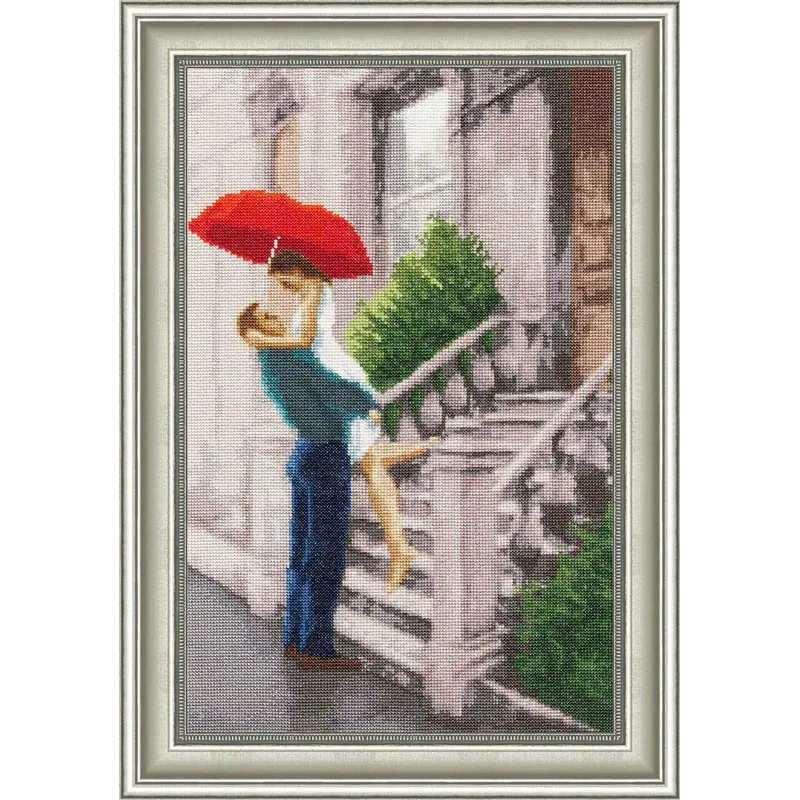 (Discontinued) Cross stitch kit "Welcome Home" 34.2x21.9 cm S/CHM039