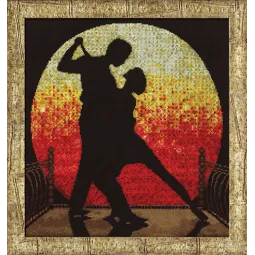 (Discntinued) Cross stitch kit "Tango" 37.3x35.5 cm S/S012