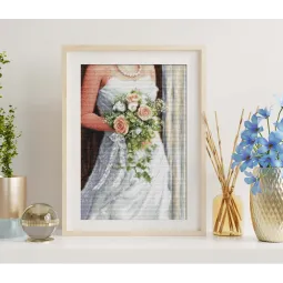 Cross stitch kit The Bride 19x28cm SBU5023