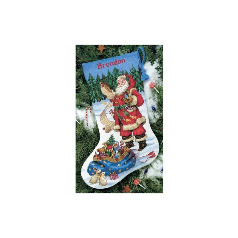 Набор для Вышивания "Санта Проверяет Свой Список" D08645