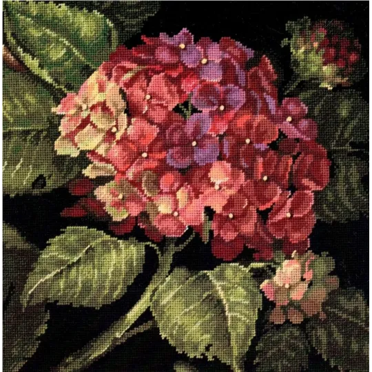 Kit de point de tapisserie Hydrangea Bloom D20053