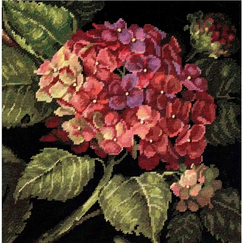 Kit de point de tapisserie Hydrangea Bloom D20053