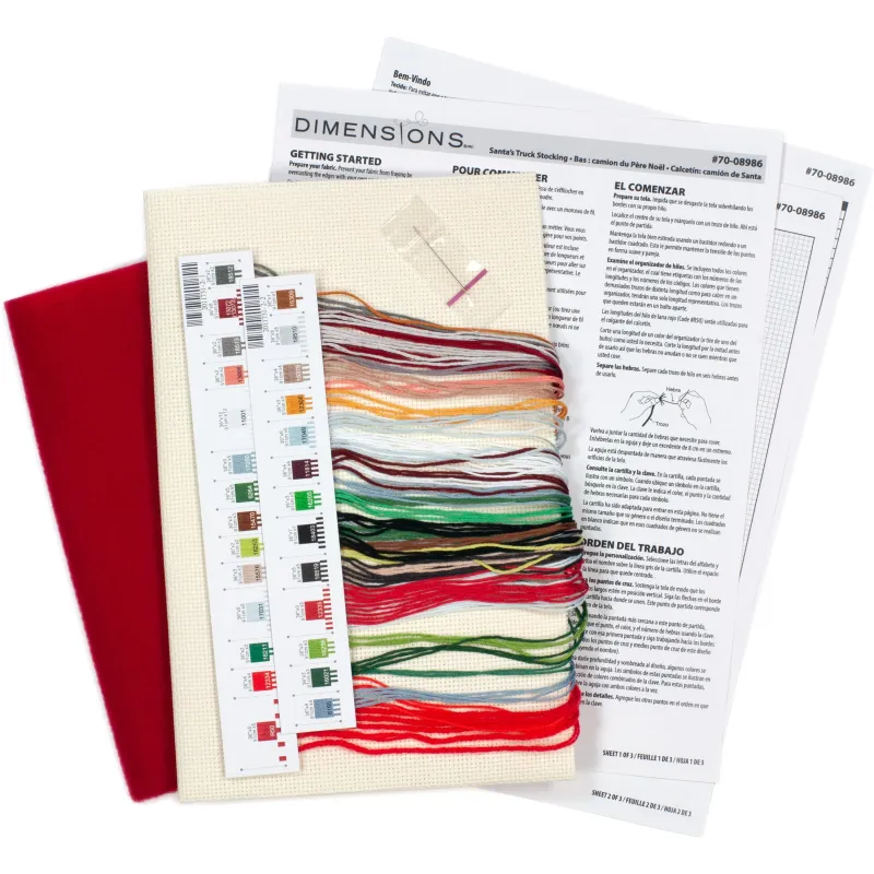 Chaussette de Noël Santa's Truck D70-08986