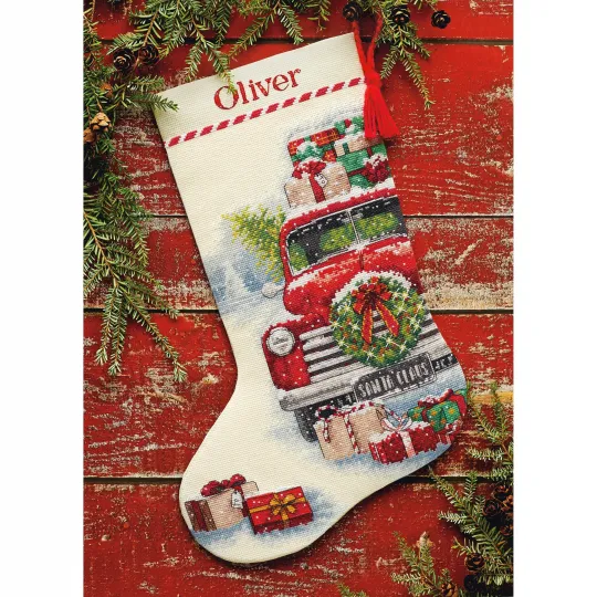 Chaussette de Noël Santa's Truck D70-08986