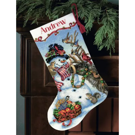 Bas de Noël Bonhomme de Neige Rassemblement D70-08866