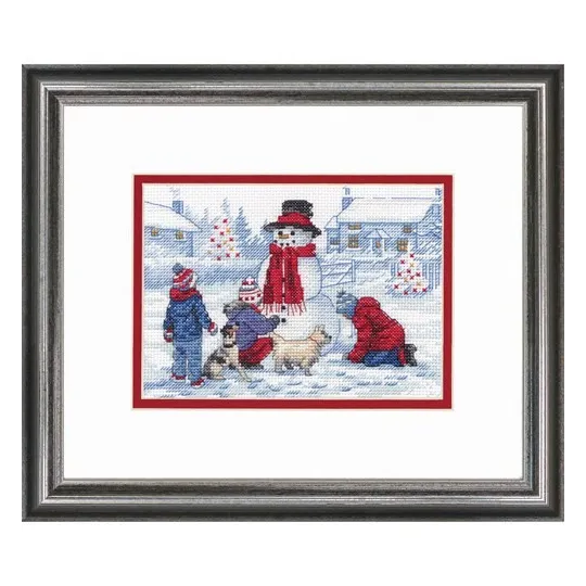 Einen Schneemann bauen D70-08993