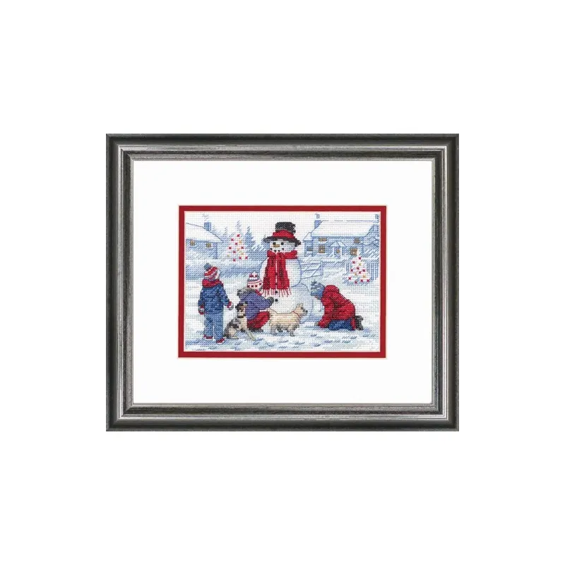 Einen Schneemann bauen D70-08993