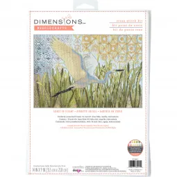 Cross stitch kit Egret in Flight D70-35411