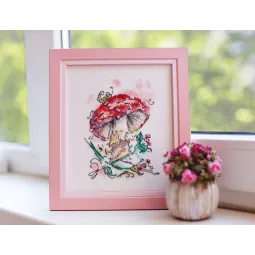 Kreuzstich-Set "Amanita" 14.5 × 10.6 cm S/M011