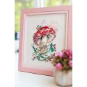 Cross stitch kit "Amanita" 14.5 × 10.6 cm S/M011