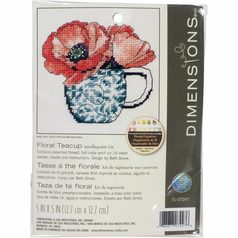 (Discontinued) Floral Teacup D71-07247