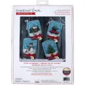 Siuvinėjimo kryželiu rinkinys „Kalėdų stiklainių papuošalai“ D70-08997