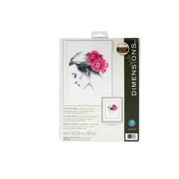 Kit de point de croix "Portrait floral" D70-35379