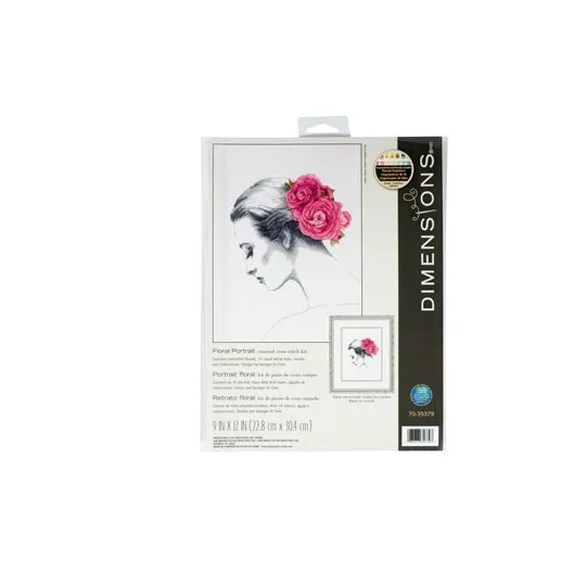 Cross stitch kit "Floral Portrait"  D70-35379