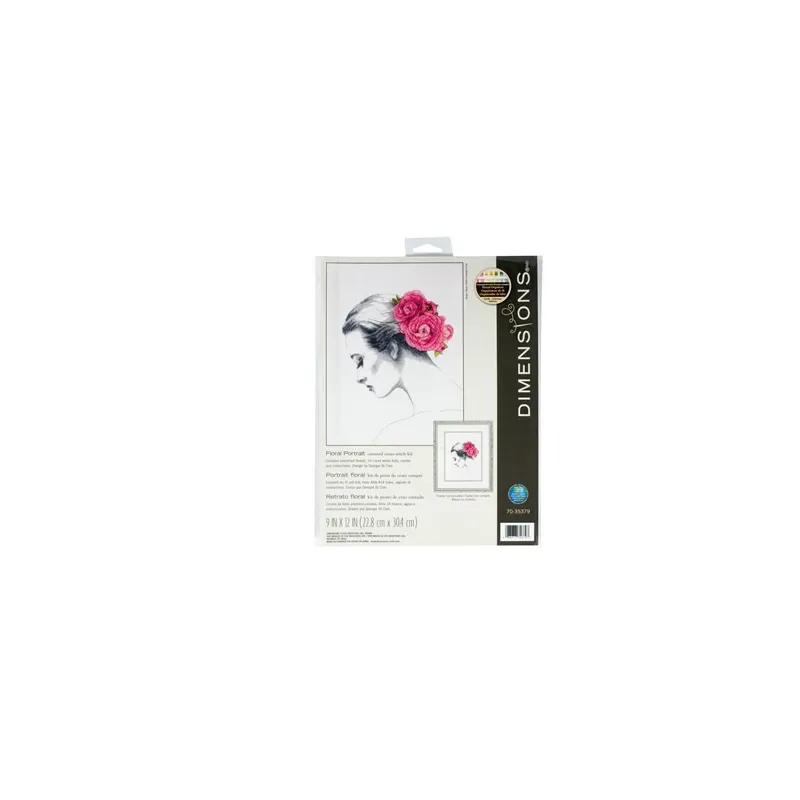 Cross stitch kit "Floral Portrait"  D70-35379