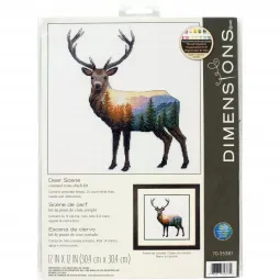 Siuvinėjimo kryželiu rinkinys "Elnias" D70-35387