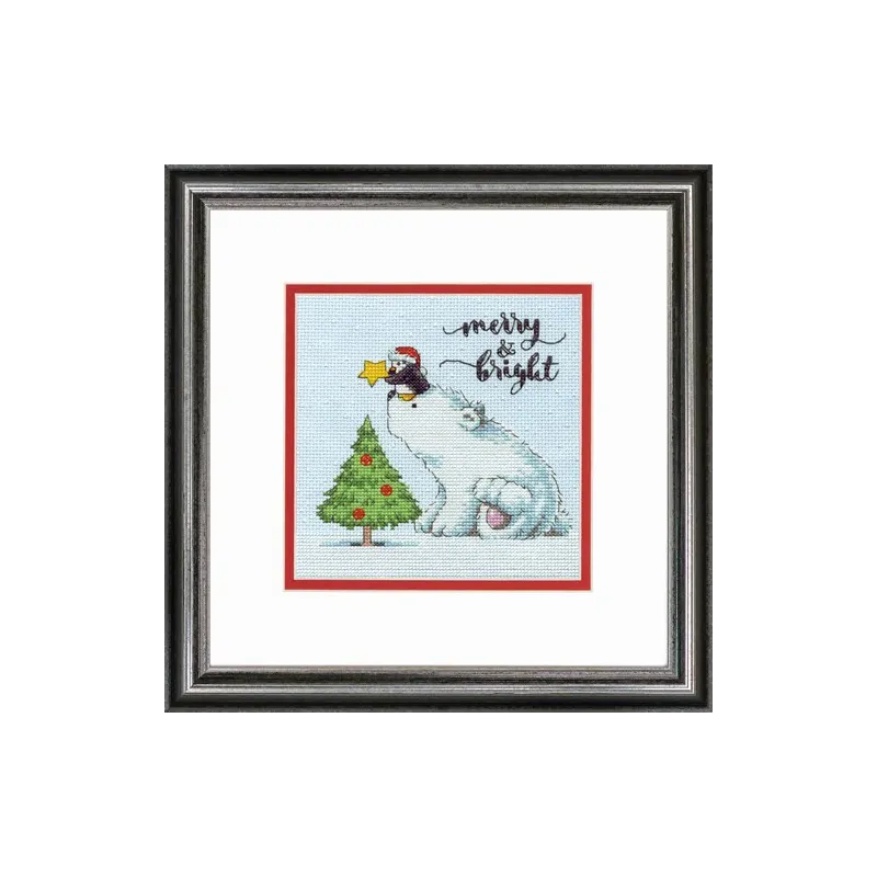 Cross stitch kit "Merry & Bright Bear" D70-08990