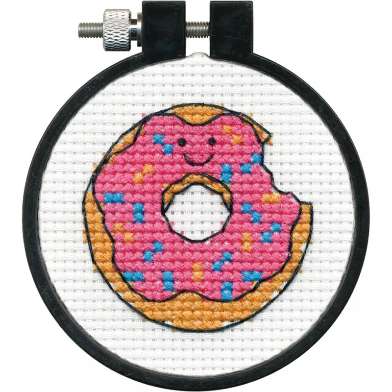 Cross dstitch kit with hoop "Donut" D72-75972