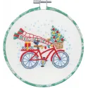 Kreuzstich-Set mit Reifen "Holiday Bicycle" D72-09003