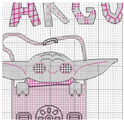 Cross stitch kit "Precious Cargo" Star Wars The Mandalorian D70-65225