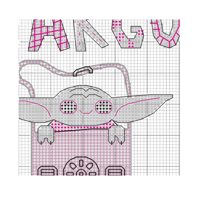 Набор для вышивания крестиком "Precious Cargo" Star Wars The Mandalorian D70-65225