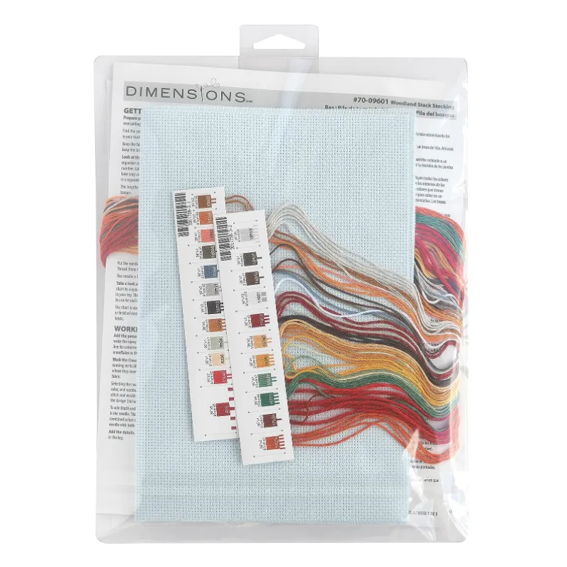 Kreuzstich-Set Weihnachtssocke "Woodland stask" D70-09601