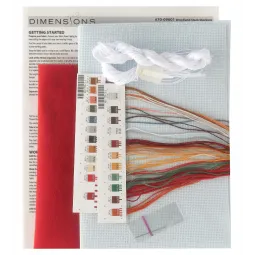 Kit de point de croix bas de Noël "Woodland stask" D70-09601