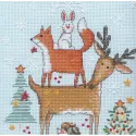 Cross stitch kit Christmas Stocking "Woodland stask" D70-09601