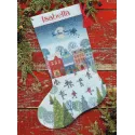 Kreuzstich-Set Weihnachtsstrumpf "Skaiting" D70-09602