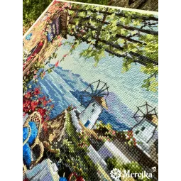 Санторини. Вид с террасы 38,5x29 SK230