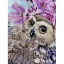 Two Owls in Spring Blossom 38x29 cm SK228