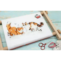 Зимние котята 21x13 см SLETIL8813