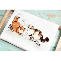 Winterkätzchen 21x13 cm SLETIL8813