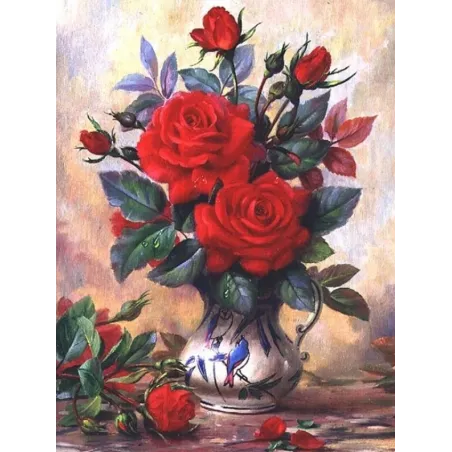 Diamond painting kit "Beautiful Roses" 30*40 cm AM1349