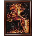 Kit de peinture diamant "Fire Horse" 30*40 cm AM1850