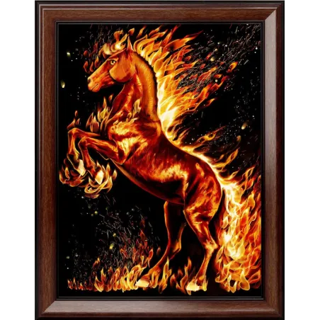 Kit de peinture diamant "Fire Horse" 30*40 cm AM1850