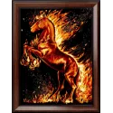 Kit de peinture diamant "Fire Horse" 30*40 cm AM1850