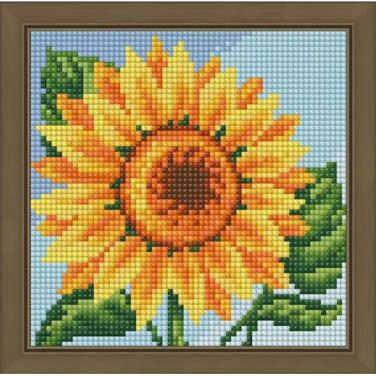 Diamond painting kit "Young sunflower" 15*15cm  AM1635