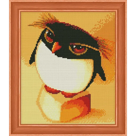 SALE (Letzter Artikel auf Lager, Auslaufmodell) Diamant-Malset Pinguin 25x30 cm AZ-366