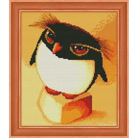 SALE (The last item in stock, Discontinued) Diamond painting kit Penguin 25x30 cm AZ-366