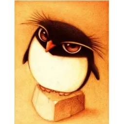 SALE (Paskutinis prekę sandėlyje, Nustojo gaminama) Deimantų paveikslėlio rinkinys Pingvinas 25x30 cm AZ-366