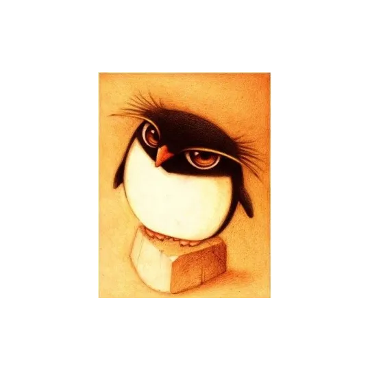 SALE (Letzter Artikel auf Lager, Auslaufmodell) Diamant-Malset Pinguin 25x30 cm AZ-366