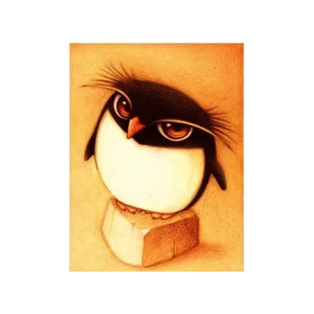 SALE (Letzter Artikel auf Lager, Auslaufmodell) Diamant-Malset Pinguin 25x30 cm AZ-366