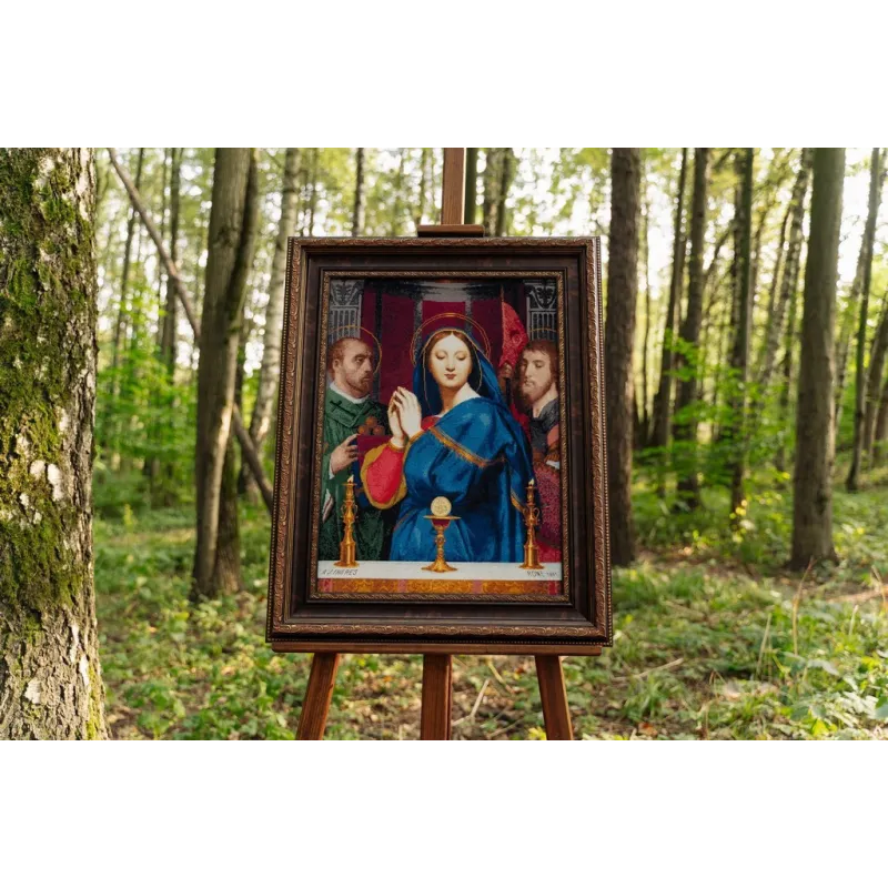 Kreuzstich-Set "Madonna vor dem Kelch mit dem Sakrament 1841" 57 x 41,5 cm S/MK062