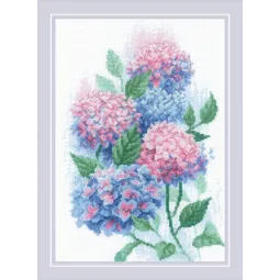 Cross stitch kit Graceful Hydrangeas 21x30 SR2139