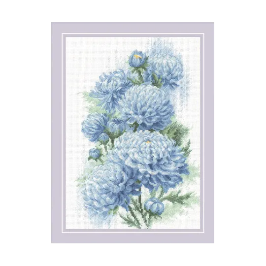 Cross stitch kit Delicate Chrysanthemums 21x30 SR2140